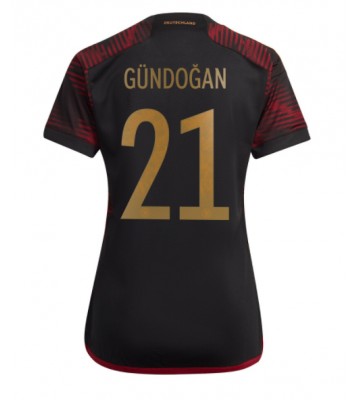 Tyskland Ilkay Gundogan #21 Udebanetrøje Dame VM 2022 Kort ærmer